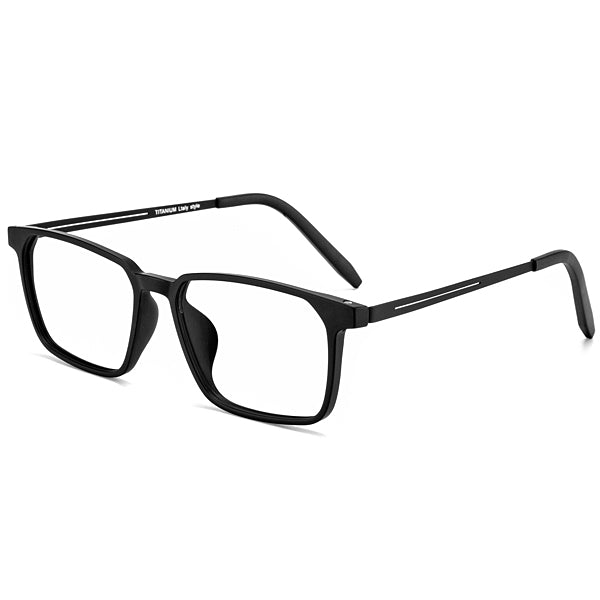 BYUSVS Customized Lenses With Full Frame Titanium Metal Material Square And Simple Fashion Style Suitable For Men BYA-YJ00S-T1