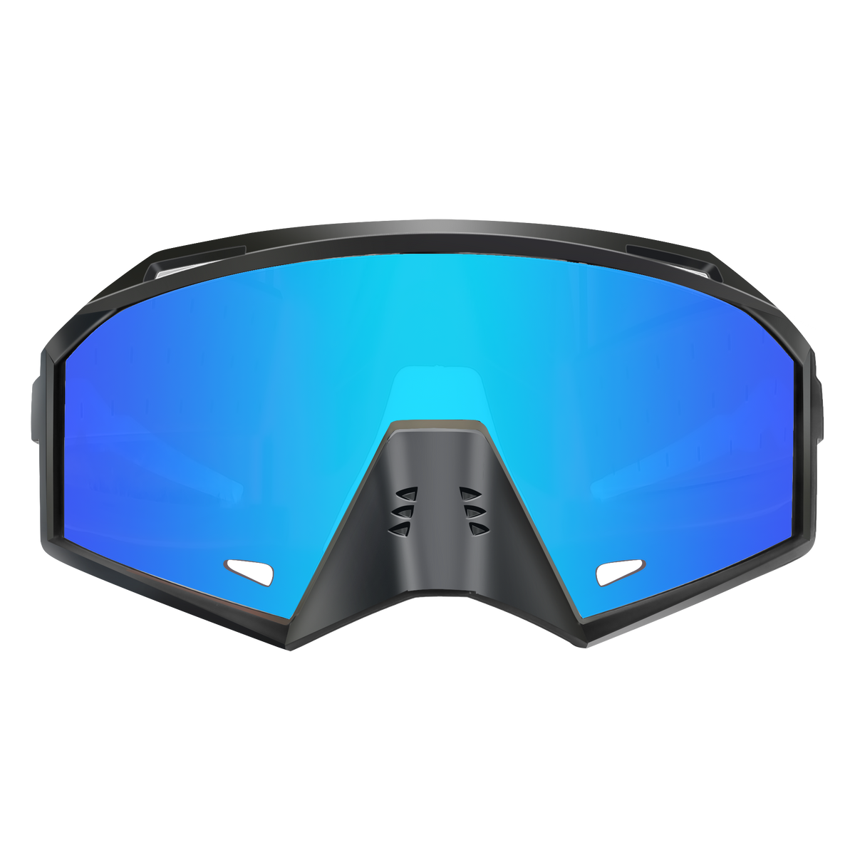 BYUSVS Half Frame Semi-Rimless Larger Size Polarized Rectangle Cycling glasses  with 4 Interchangeable Lenses,  for Men&Women YJB-30003