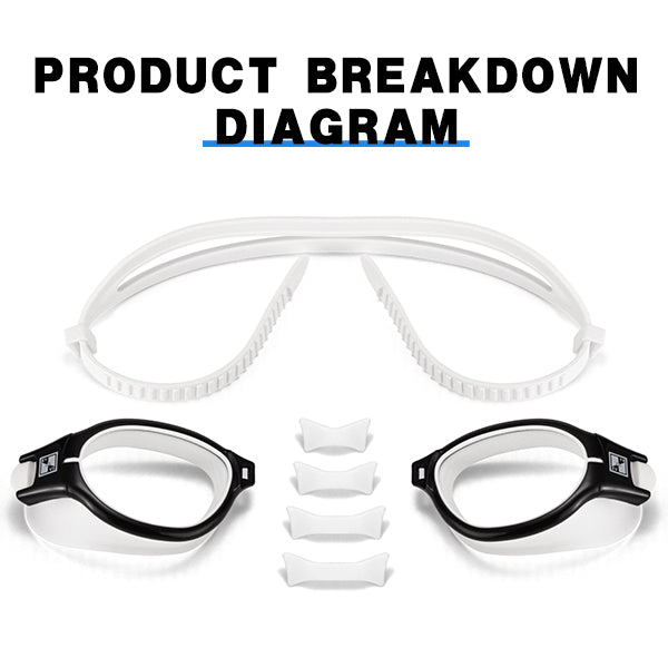types of goggles swimming Byusvs Swimming Goggles, Comfortable Waterproof And Customziable Goggl – byusvs