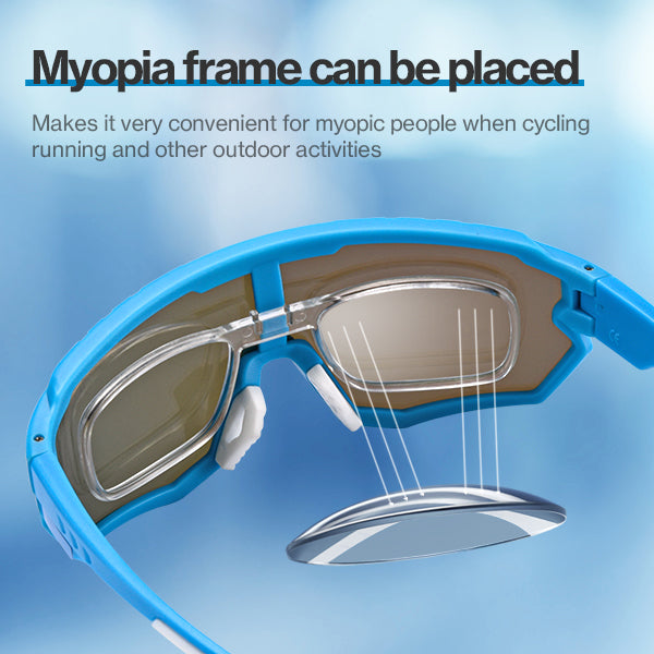 BYUSVS Custom Lenses Larger Size Polarized Rectangle Cycling glasses ...