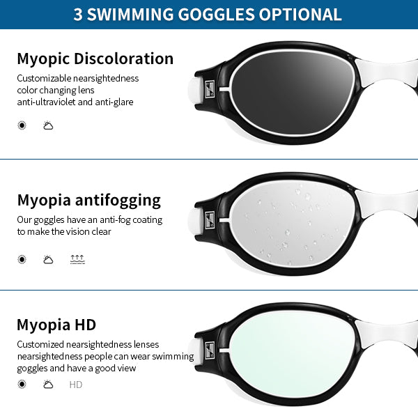 swimming goggles myopia Byusvs Swimming Goggles, Comfortable Waterproof And Customziable Goggl – byusvs